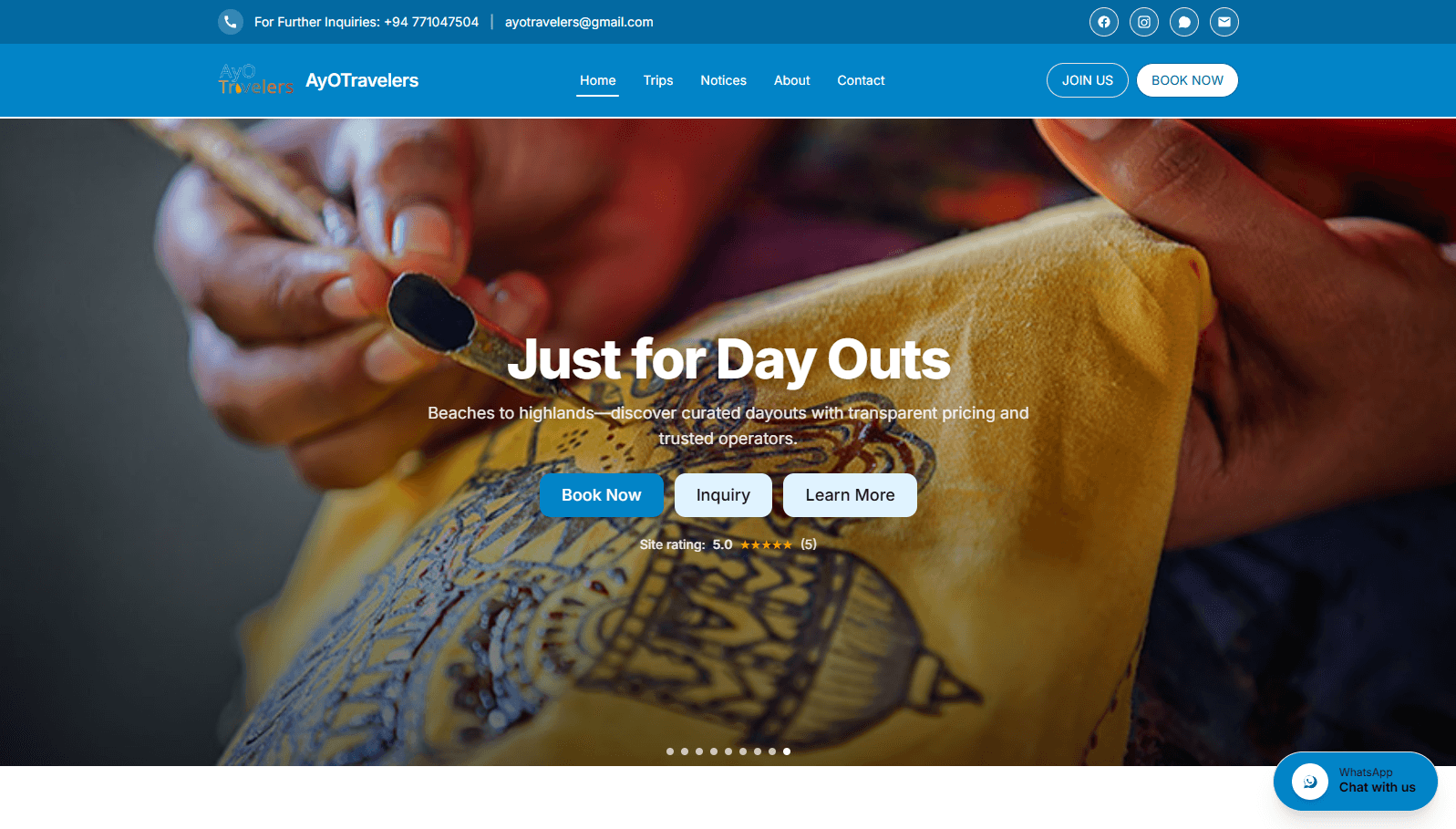 AyOTravelers | Sri Lanka Day Out Travel Platform